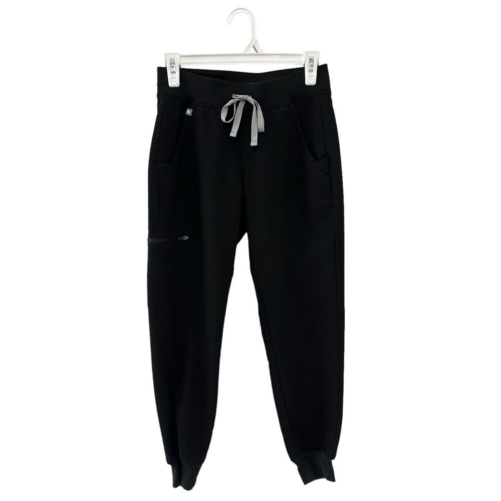Figs Women's XS Scrub Pants 27" Technical Collection Jogger Pants Black